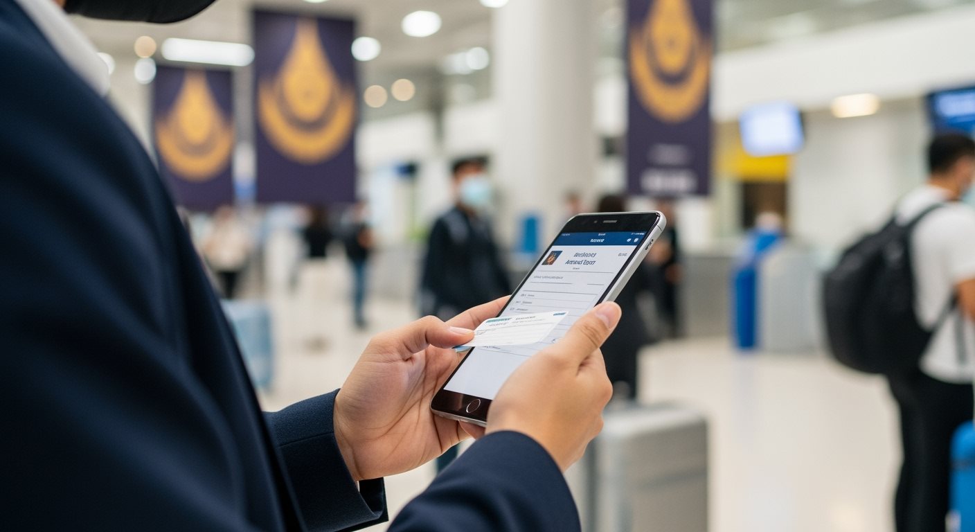 Thailand Digital Arrival Card Submission Timeline Infographic